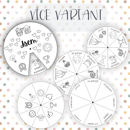 Afirmační kolečko pro děti v PDF