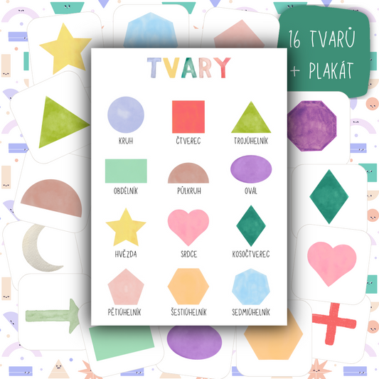 Třísložkové Karty-TVARY v PDF