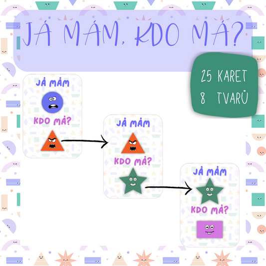 Já mám, kdo má...? TVARY - dětská karetní hra v PDF