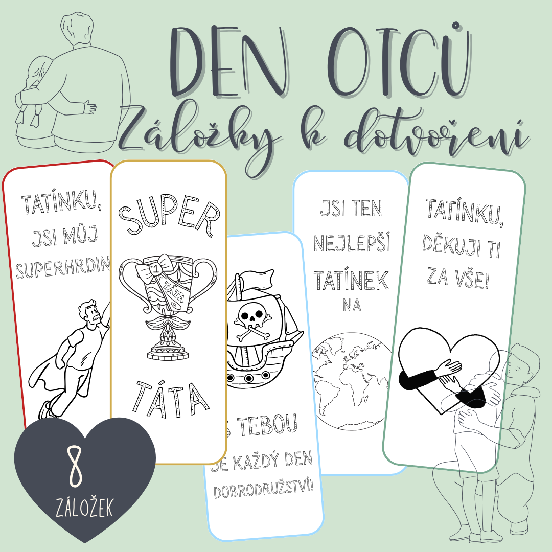 Záložky k dotvoření DEN OTCŮ