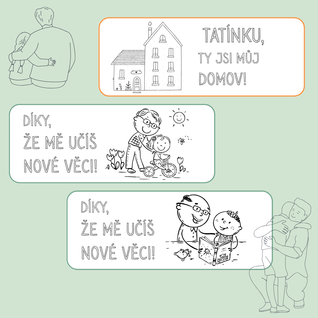Záložky k dotvoření DEN OTCŮ