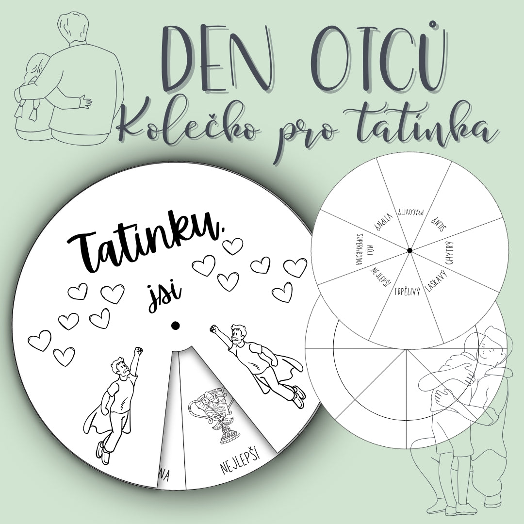 Kolečko pro tatínka ke DNI OTCŮ v PDF
