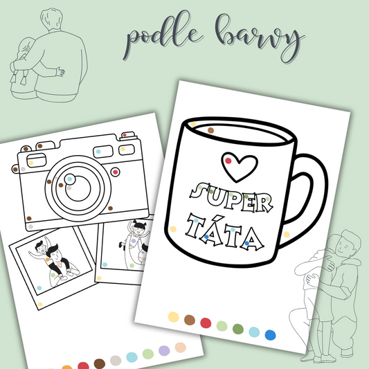 Kódované omalovánky ke DNI OTCŮ v PDF