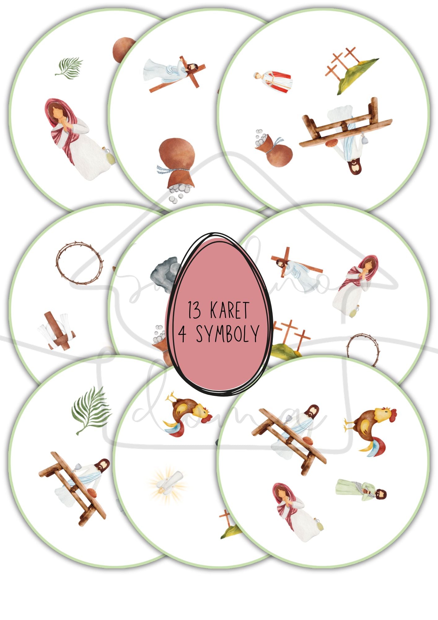 Křesťanské Velikonoce - Pair Up! pro nejmenší v PDF