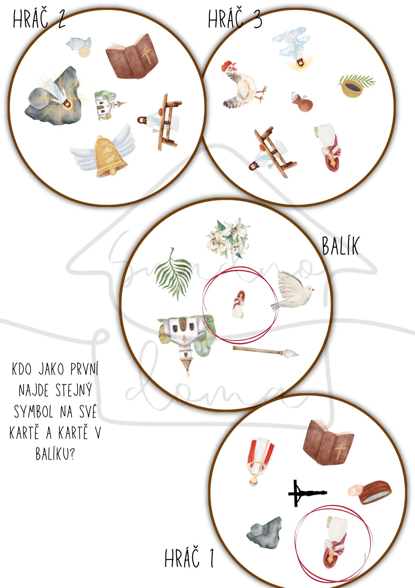 Křesťanské Velikonoce - Pair Up! pro zkušenější v PDF