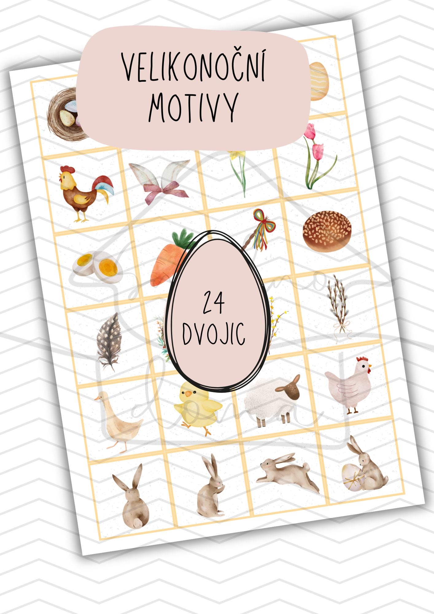 Velikonoční Pexeso v PDF