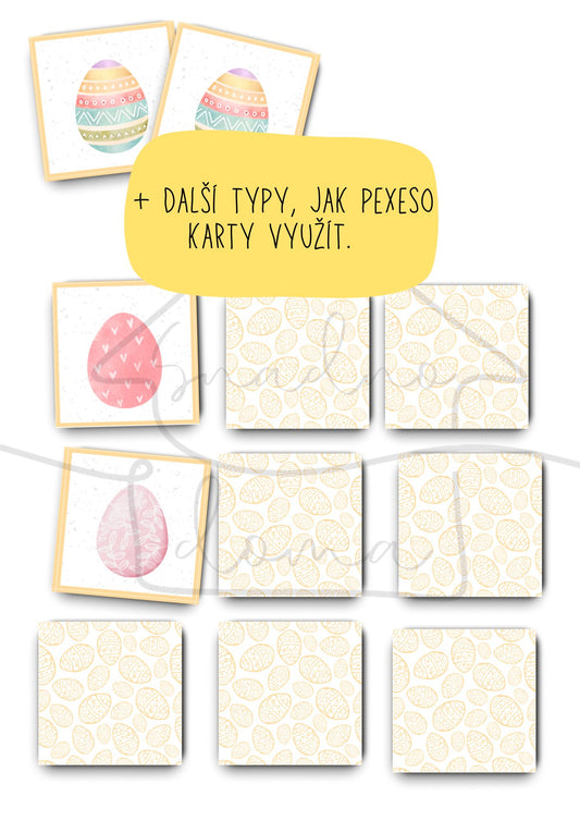 Velikonoční vajíčkové pexeso - Vajíčkové šílenství - PDF