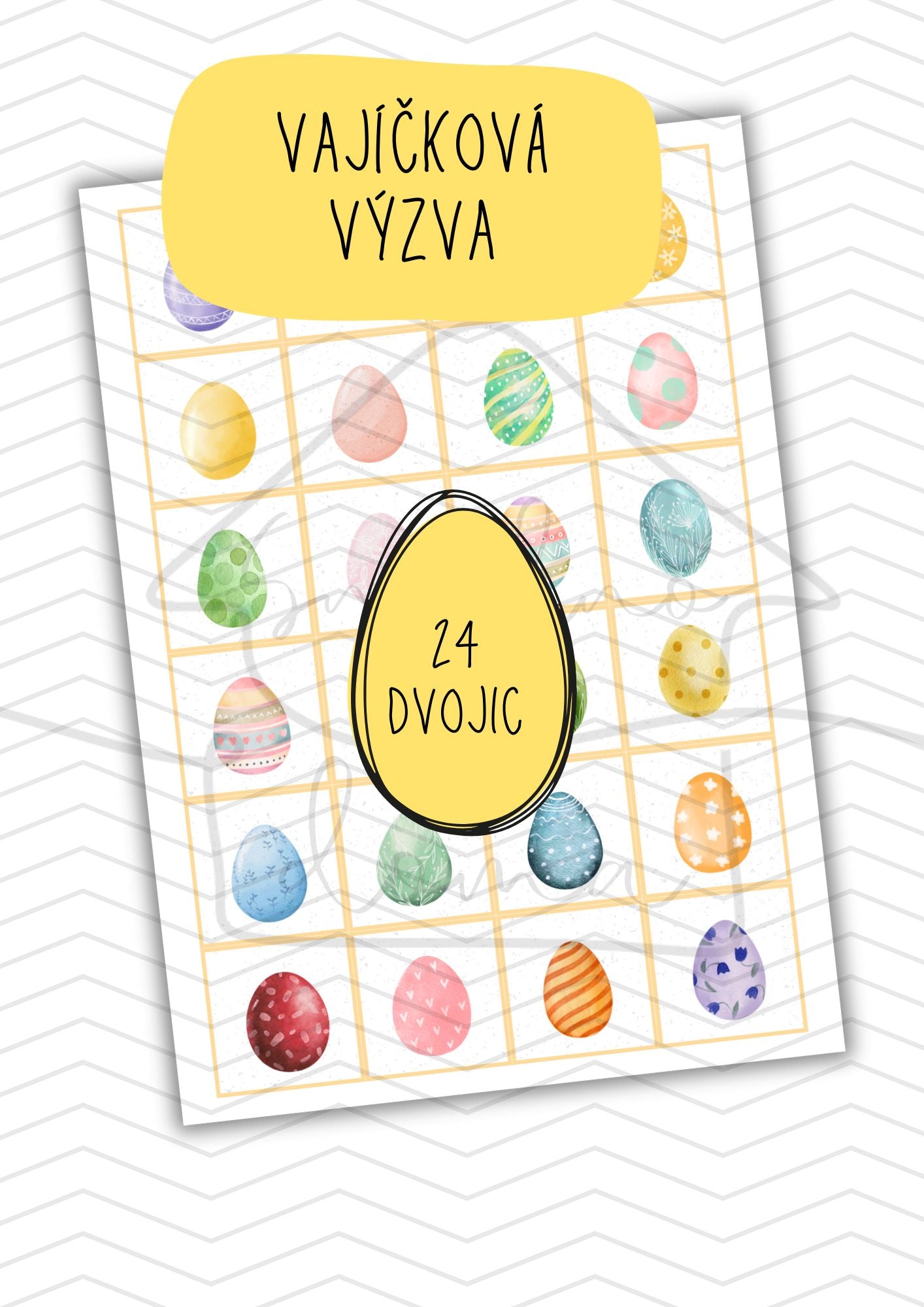 Velikonoční vajíčkové pexeso - Vajíčkové šílenství - PDF