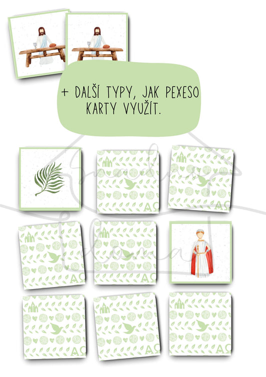 Velikonoční pexeso - Biblické motivy - PDF