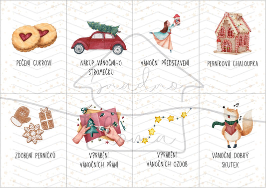 Adventní karty v PDF