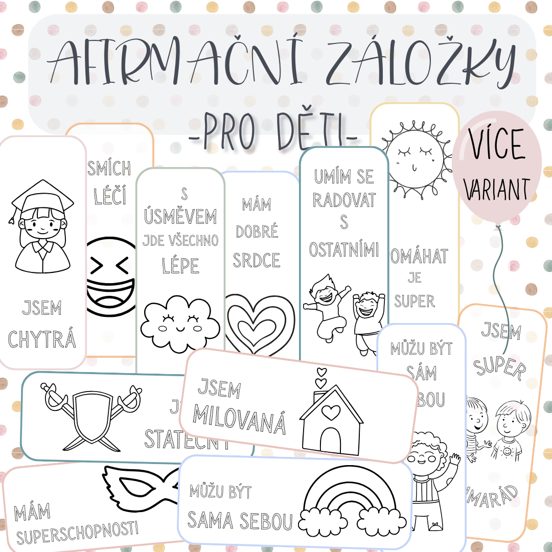 Afirmační záložky v PDF