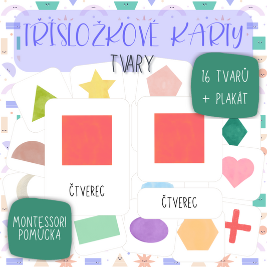 Třísložkové Karty-TVARY v PDF