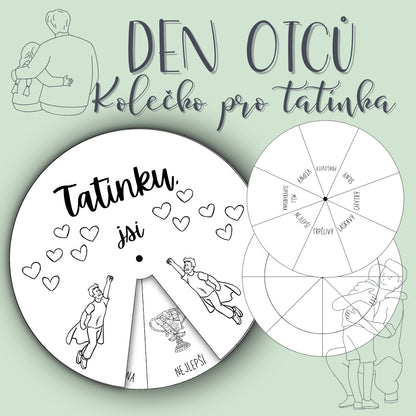 Kolečko pro tatínka ke DNI OTCŮ v PDF