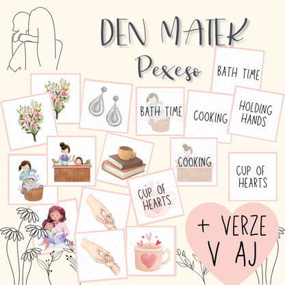 Pexeso ke DNI MATEK +AJ verze