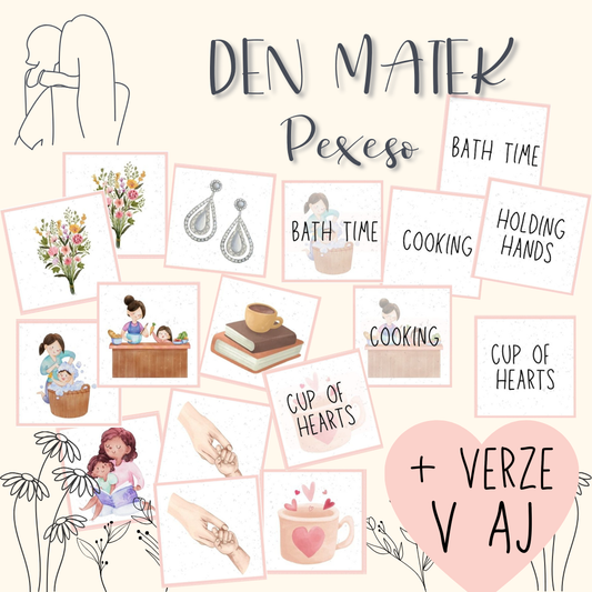 Pexeso ke DNI MATEK +AJ verze